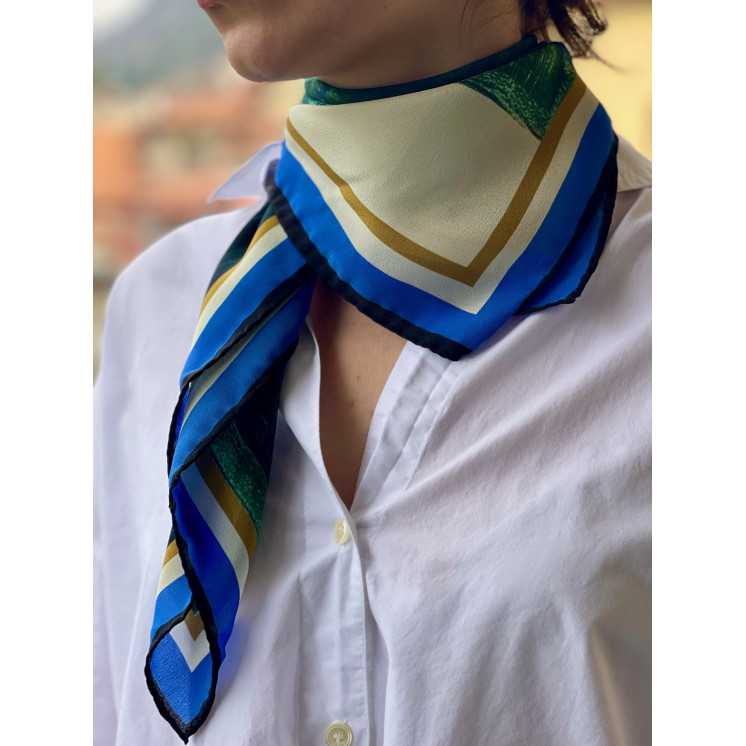 Foulard 100% silk, made in Como - Limited edition