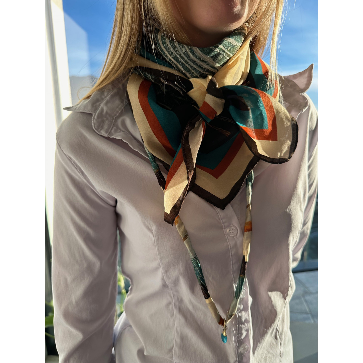 Foulard 100% silk, made in Como - Limited edition